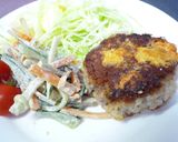 カリカリチーズの！もっちりレンコンバーグ作り方8写真