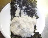 もちシャキ★海老入り蓮根餅の磯辺揚げ作り方5写真