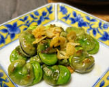 皮まで丸ごと美味しいそら豆ガーリック炒め作り方3写真