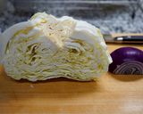 お酢でさっぱり！イタリア風キャベツの蒸し煮作り方1写真