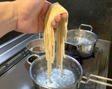ゆで卵で作った麺と生卵で作った麺の食べ比べ作り方19写真