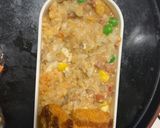 レンジ簡単中華風キムチ餃子味炒飯弁当作り方15写真