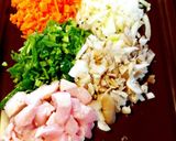 ごろごろチキンと野菜のドライカレー作り方1写真