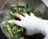 一品に　きゅうりとニラ。作り方5写真