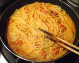 簡単で旨い！ツナ缶でトマトクリームパスタ作り方5写真