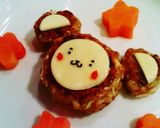 デコヘルシー☆クマさんハンバーグ作り方4写真