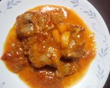 鶏の　トマト煮込み（フルーツソース）作り方7写真