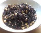 豚こまと大豆とひじきの煮物作り方3写真