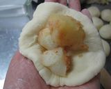 パスタソースで☆めんたいじゃがチーズパン作り方5写真