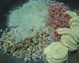 ♪椎茸の玉ねぎマヨソースのせ焼き♪作り方2写真