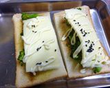 ブロッコリーのトースト　カレーチーズ風味作り方3写真
