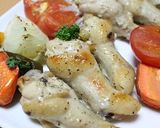 ヨーグルトチキンと野菜の豪快オーブン焼き作り方3写真
