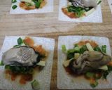 牡蠣・味噌・チーズの簡単♡餃子風包み焼き作り方2写真