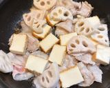 豚ばら肉と厚揚げの味噌ポン酢炒め作り方8写真