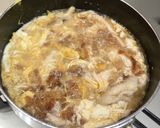 サラダチキンとフライドオニオンの親子丼作り方6写真