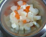 パスタと野菜のコロコロサラダ シーザー風作り方3写真