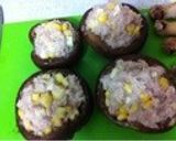 ツナコーンチーズマヨ椎茸ステーキ作り方3写真