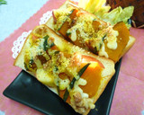 りんごと南瓜のカレー風味のトースト作り方5写真