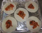 餃子の皮でおつまみ★キムチーズ作り方2写真