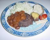 ヘルシー　鹿肉でハンバーグ作り方6写真