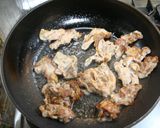 茄子とシメジの豚味噌丼温玉乗せ♪作り方4写真