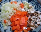 野菜もたくさん、うちのオムレツ♪作り方1写真