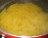 白菜とひき肉のカレークリームパスタ作り方1写真