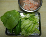 【農家のレシピ】青梗菜と小エビの炒め物作り方1写真