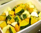 かぼちゃ＆ベーコンのマヨポンポテトサラダ作り方1写真