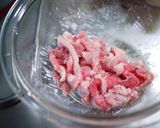 白菜と豚肉の味噌マヨ炒め作り方1写真