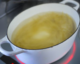 胡桃のせ・梅と豚コマの和風パスタ作り方3写真