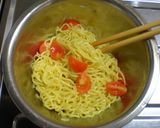 ラーメンサラダ☆バジルソースバージョン☆作り方5写真