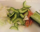 野菜が主役☆スパゲティサラダ作り方1写真