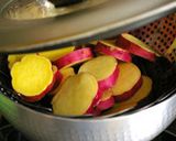 さつま芋とバナナのデザートグラタン作り方1写真
