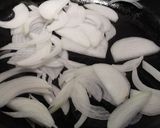 玉葱とゆかりのパスタ作り方1写真