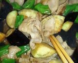 ★豚肉なすピーみそ炒め作り方4写真