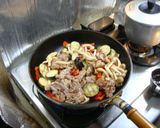 茄子とシメジの豚味噌丼温玉乗せ♪作り方7写真