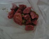 牛肉と銀杏の豆鼓炒め作り方1写真
