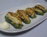 鶏胸肉で作る、ピーマンの肉詰め作り方7写真