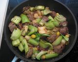牛肉と銀杏の豆鼓炒め作り方5写真