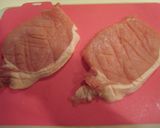 トンカツ肉の味噌漬け焼き。作り方1写真