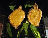 トンカツ肉の味噌漬け焼き。作り方5写真