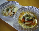 茄子とトマトのアルミカップ焼き作り方4写真