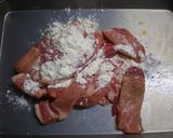 豚肉とフルーツのバジルソースがけ作り方1写真