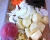 圧力鍋♡鰹昆布出汁で和風カレー♫作り方1写真