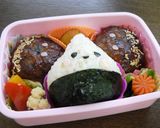 キャラ弁　秋の味覚？　栗ハンバーグ作り方4写真