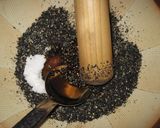 ごま油香る♪春菊の胡麻和え♪作り方3写真