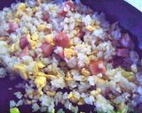 ベーコンの旨味！居酒屋風のガーリック炒飯作り方5写真