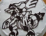 キャラケーキ☆ポケモン　ゼクロム作り方6写真