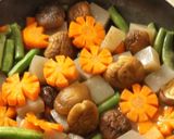にんじん花で可愛く、簡単煮物♪作り方4写真
